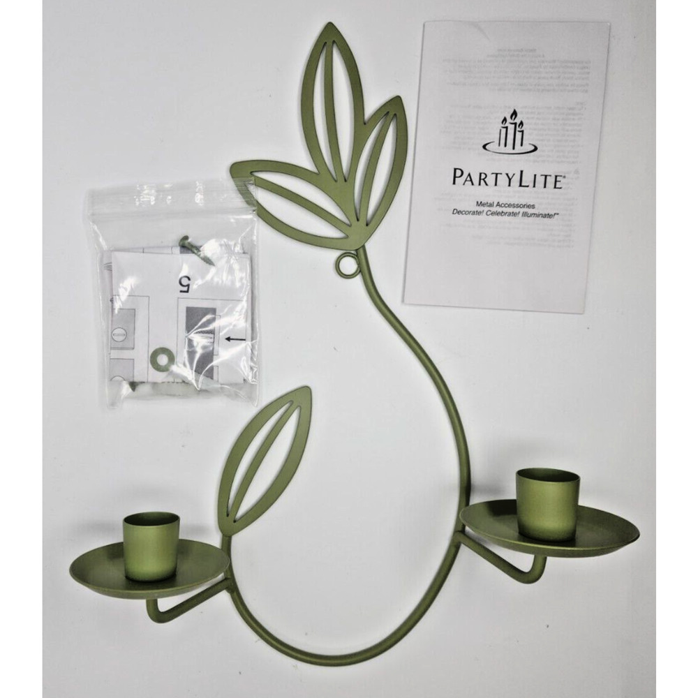 PartyLite Herbal Spring Wall Sconce Retired NIB P8462/P28C